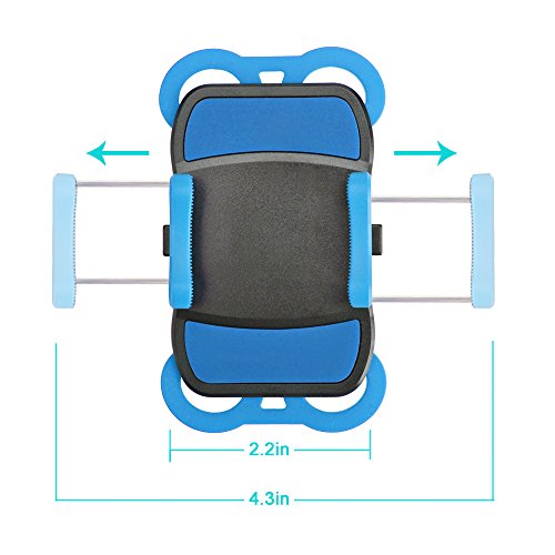 Moredig Fahrrad Handyhalterung 360 Grad Drehung Sport Handyhalter Fahrrad Verstellbar Motorradhalter Halterung mit PC Sockel Bereite des Smartphones 50-90mm für GPS iPhone 7 7 Plus 6s 6s Plus 6 6 Plus und Samsung Galaxy Huawei Smartphone usw - 6
