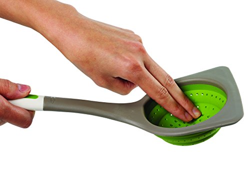 Chef´n 103-277-120 FreshForce Schaumlöffel mit ausklappbarem Sieb, weiß / grün - 3
