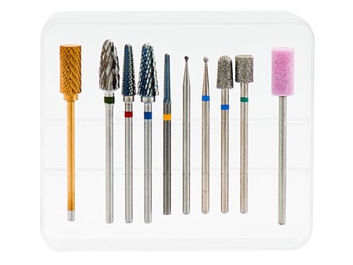 SET – Nagelfräser Aufsätze – NAILTECHNIK SCHLEIFKÖRPER SET NAGELDESIGN PROFESSIONAL – Nageldesign Maniküre Pediküre Fräser-Aufsatz – MADE IN EUROPE - 2