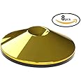 Speaker Subwoofer & HiFi Stand Isolation & Floor Protector Spike Shoes Pads Feet (8, Polished Brass)