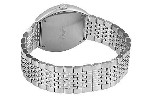 slow O 01 - All Silver Steel Unisex Quartz Watch with White Dial Analogue Display and Silver Stainless Steel Bracelet