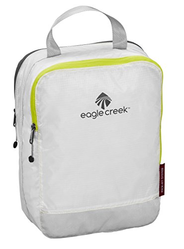 Eagle Creek Ultra-Light Packing Solution Pack-It Specter Clean Dirty Half Cube Organizer for Suitcases Organiseur de Bagage, 26 cm, 5 liters, Blanc (White/Strobe)