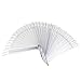 Beauty7 50x Clear False Nail Art Tips Sticks polish Display Fan for Practice Salon (Clear)
