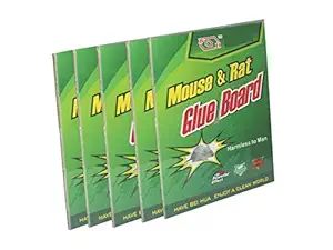 KS Set of 5 - Mouse Insect Rodent Lizard Trap Rat Catcher Adhesive Sticky Glue Pad - Non Poisonous - Non Toxic - Odourless - Rat Terminator
