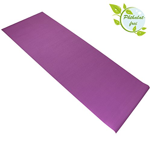 Yoga-Matte LIFE 183 cm x 61 cm x 0,4 cm Yogamatte in vielen Farben rutschfest phthalatfrei für Gymnastik Turnen Pilates - 4