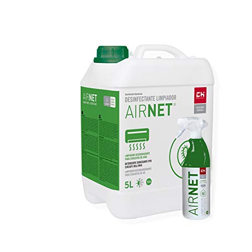 Chquimica Pack AIRNET garrafa + pulverizador para desinfección de circuitos de Aire acondionado