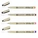 Price comparison product image Sakura Pigma Micron 01 Liner Pen 4 Pack Various Colours*