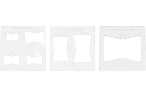 Spacnana 3 St Inlay Mall Akryl Router Mallar 6x6 Tum med 7 Inlay Storlekar för Träbearbetning Dekorativa Snickerier för Träar