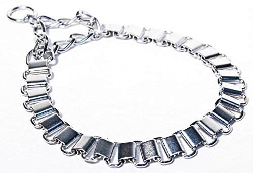 Strong-Chrome-Semi-Check-Half-Choke-Chain-Dog-Choke-Collar-Metal-Choker
