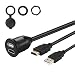Produktbild USB 2.0 & HDMI zu HDMI + USB2.0 AUX Erweiterung Armaturenbrett Wasserdichtes Auto Unterputzkabel für Auto Boot und Motorrad - 1m