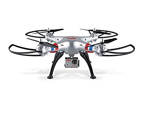 [Fast delivery] StillCool Syma X8G Drone Quadcopter 8MP 1080P HD Camera 6 Axis Gyro RTF X8G 2.4GHz 4CH with 8MP 1080P HD Camera (X8G, Silver)