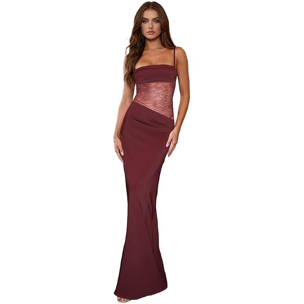 Trendyol Abito Bodycon Aderente In Tessuto Donna – Prugna, Scollo A V, 88% Poliestere 12% Elastan