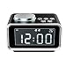 Produktbild MoKo Digital Wecker, Multifunktions FM Radio Dual Alarm Tisch Nachttisch LCD Display mit 2 USB Ladegerät, Snooze/Dimmer Control/Indoor Thermometer für Schlafzimmer - Schwarz