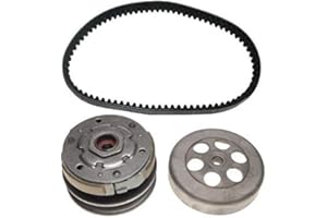 UNTIMERO Embrayage Complet Cloche Courroie Compatible with ADLY ATV Quad 50 2T