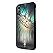 Produktbild Cellbell LTD 002699 - Cheshire Cheeky Green Eyed Smiling Cat Alice Design iphone X 5.8" Hülle Fashion Trend Case Back Cover Metall und Kunststoff - Schwarz