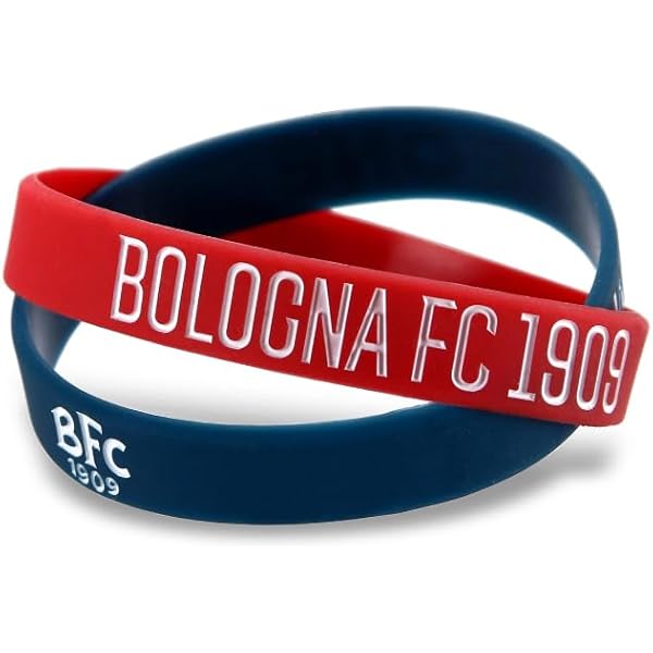 Braccialetto Ufficiale Bologna FC 1909 - In Silicone Rossoblu Per Tifosi - Foto 10