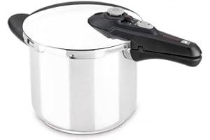 BRA Vitesse | Autocuiseur rapide 6 litres, en acier inoxydable 18/10, avec 2 programmes de cuisson et système de verrouillage d'ouverture, adapté à tous types de cuisines