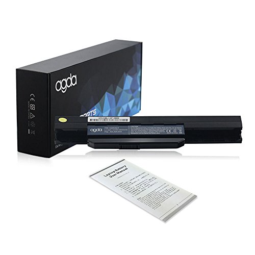 AGDA®6 Cell Laptop Battery for ASUS A32-K53 A42-K53 K53 K53E K84L P54 X53S X53E 10.8v 5200mah 56WH Black 18 month warranty - 5