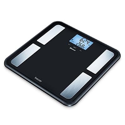 Beurer BF 850 Pèse-Personne Impédancemètre Connecté Bluetooth avec Grand Affichage Noir 8 Mémoires 180 kg