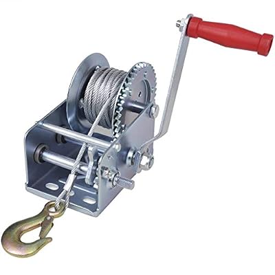 vidaXL Treuil Manuel 1134 kg Remorque Auto Bateau Outil Garage Treuil à Main