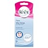 Veet Face Wax Strips Sensitive Skin pack of 20 with Perfect Finish wipes