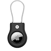 Belkin AirTag i&ccedil;in &Ouml;rg&uuml;l&uuml; Metal Kablolu Kılıf - Siyah