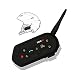 Produktbild TKSTAR Bluetooth Motorrad Helm Gegensprechanlage Headset, 1200 m, V6 Radfahrer Intercom Kabellos für Reiten/Ski, Unterstützung mp3 Musik, Walkie Talkie, GPS- Handsfree und FM Radio E6 (Noir)