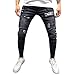 Produktbild Herren-Jeanshosen, Mode Männer Stretch Denim Pant Distressed zerrissene, ausgefranste Slim Fit Pocket Jeans Hose