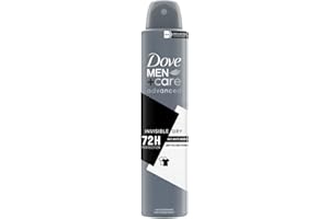 DOVE MEN + CARE Dove Men+Care Advanced Invisible Dry Déodorant anti-transpirant pour homme avec ¼ de crème hydratante et technologie triple action pour 72 heures de protection contre la transpiration et les odeurs