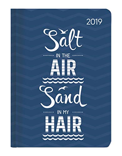 Buchkalender Mini Style Salty Air 2019 - Taschenplaner / Taschenkalender A6 - Day By Day - 352 Seiten