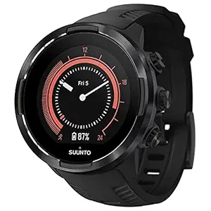 Suunto 9 BARO Black, Durable GPS Sports Watch, Long and Smart Battery Life