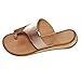 Produktbild Sandalen für Damen FGHYHWomen's Damenmode Freizeit Große Flache Sandalen Schuhe Slipper(39, Rose Gold)