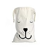 Sac de Rangement à Cordon pour vêtements, Sac à Linge en Toile Sac à provisions avec jarretières à Ruban Stockage Sacs de Voyage