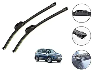 Auto Hub Car Wiper Blades for Chevrolet Cruze - Set of 2 Pcs (D-24,P-18)