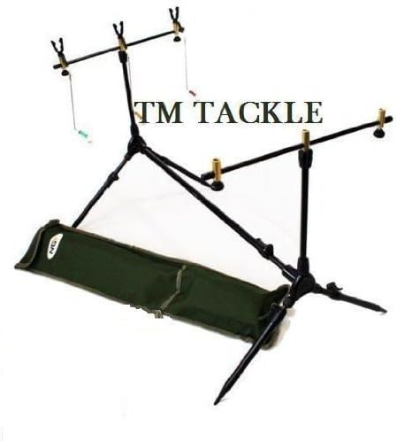 CARP/PIKE ROD POD WITH BUTT GRIPS, SWINGERS AND BUZZ BARS by TM TACKLE