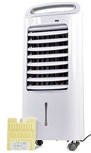 Mobiles Klima-Gerät 60W 6L sehr leise Air-Cooler 3 in 1 Timer-Funktion Fern-Bedienung LED-Display weiß ohne Schlauch Ventilator Klima-Anlage Kühler Raum-Lüfter Luft-Erfrischer Lüftung - 5