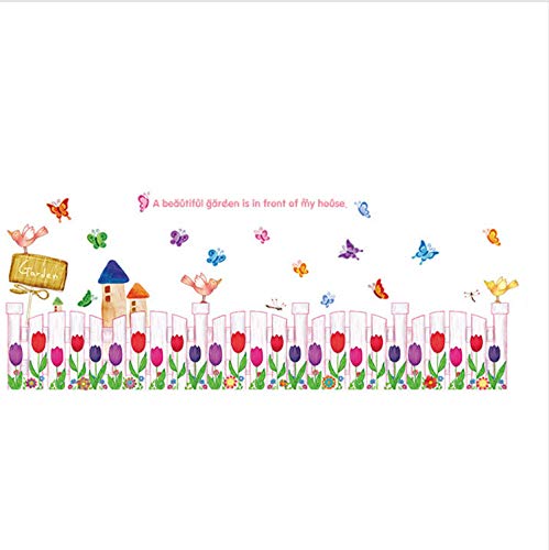 Preisvergleich Produktbild HHKX100822 Blumen Wandaufkleber Kinderzimmer Wohnkultur Blumen Vinyl Kinderzimmer Aufkleber Baby Zimmer Garten Kinderzimmer Dekor