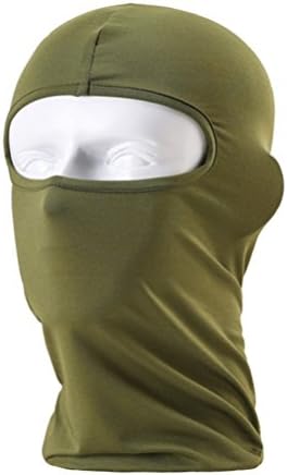 WildGuarder Balaclava Face Mask,Windproof Versatile Sports / Casual Full Face Motorcycle Mask for Riding,Skiing,Snowboarding,Trekking and ect for Men and Women Black (Green)