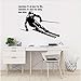 Produktbild 57X72cm Skifahren Zitat Kunst Aufkleber Ski Sport Vinyl Wandaufkleber Kinderzimmer Skispringen Freestyles Dekoration Kindergarten Schlafzimmer Dekor