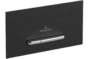 Villeroy & Boch VB ViConnect 9221 Plaque de déclenchement WC Noir mat, x, Bianco Opaco/Bianco 253 x 145 x 20 mm