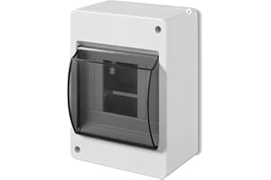 ELEKTRO-PLAST EPN 1 interruptor IP44 para entornos húmedos Schuko Hermes Antra (doble interruptor 0332-07) x, blanco, 53 x 141 x 83 mm