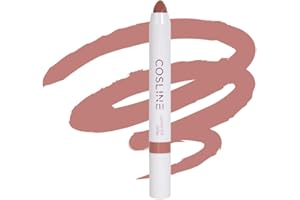 ‎COSLINE COSLINE Lippenstift Toffee 412, Nude, Natürlicher Roseton, Vegan Lipstick, Langanhaltend, Weich und cremig