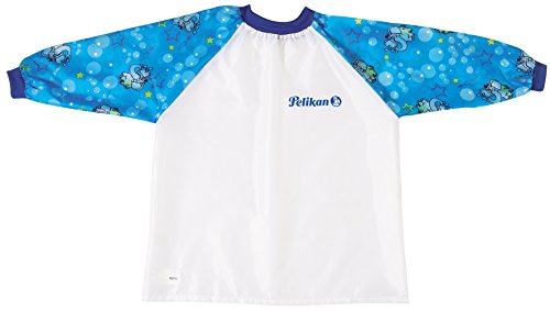 Pelikan Wasserbecher im Elefanten-Design mit Pinselhalter / Kombi-Set (Wasserbecher, Malschürze & Pinsel-Set, Blau) - 3
