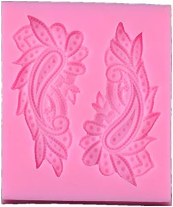 MISITE Peacock Feather Sugarcraft Silicone Sugar Resin Craft DIY Moulds Gum Paste Cake Decorating Fondant Mold #067