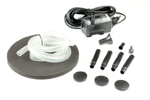 Solar Springbrunnen Teichpumpe, 2W Solarbrunnen Pumpe für Teich, Garten, Außen Wasserfall – Höhe: 0,70 m von PK Green - 3