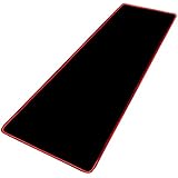 GIM Gaming Mauspad Extended Großes Mausmatte 78 x 30 x 0.3 CM Wasserdicht Schreibtischunterlage Tastatur und Maus Mat für Büro und Gamer - Mouse Pad Schwarz