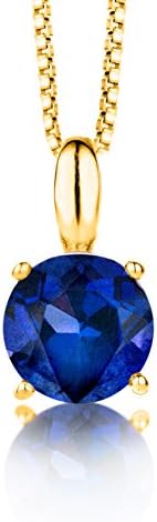 Women's 925 Sterling Silver Solitaire Pendant 45 cm Chain Rose Gold Plated Necklace