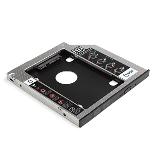 DiGiYes® 9.5mm / 0.4in Universelle Second HDD Festplatte Ultrabay Slim Caddy Modul Adapter Für Lenovo Y400 Y500 - 2