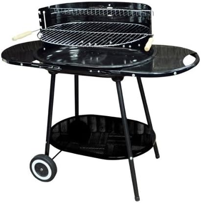 Kingfisher Oval Trolley Charcoal Barbecue