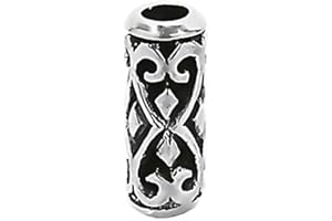 NKlaus Srebro wysokiej próby 925, gotyckie ozdoby do brody i ozdoby do włosów Aventia 7136, Srebro, Bez kamieni szlachetnych